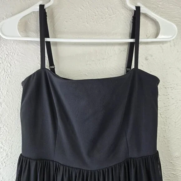 Blogilates Ballerina Active Dress Small Black Short Lined Ruffle Pleated Tiered - Picture 4 of 11